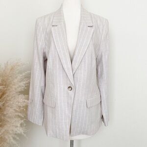 NWOT Loft stripes single breasted blazer